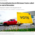 The date for Kitchener Centre by-election has been announced! November 30th, 2023